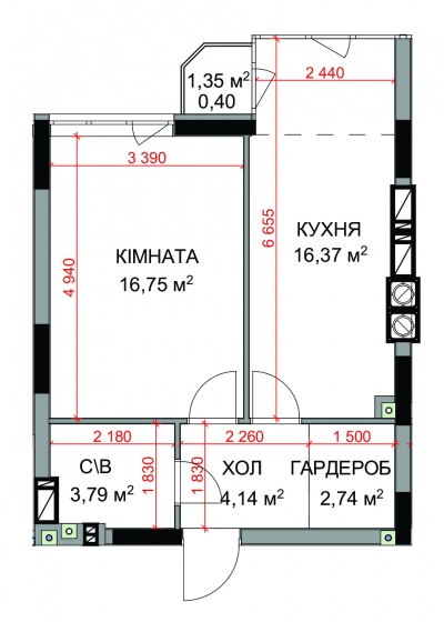 Квартира 1Б