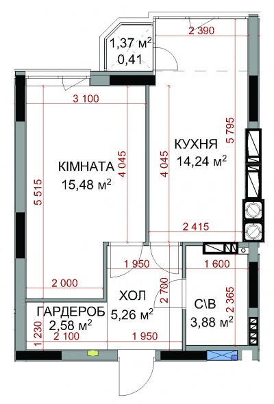 Квартира 1В