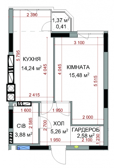 Квартира 1Е