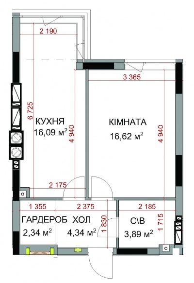 Квартира 1В