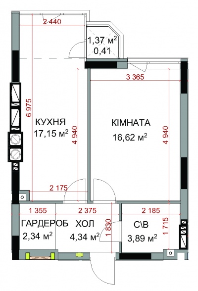 Квартира 1В