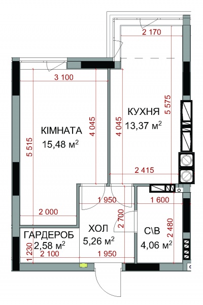 Квартира 1В