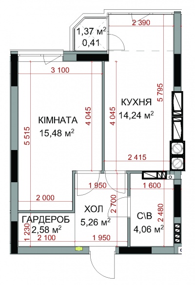 Квартира 1Д