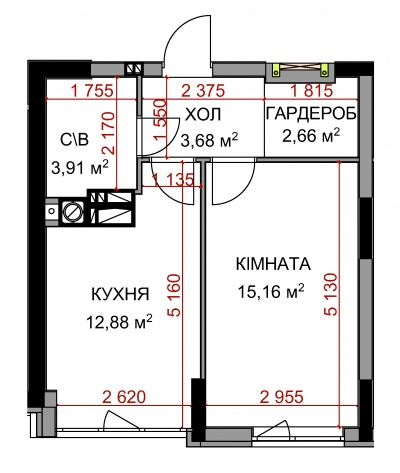 Квартира 1Ж